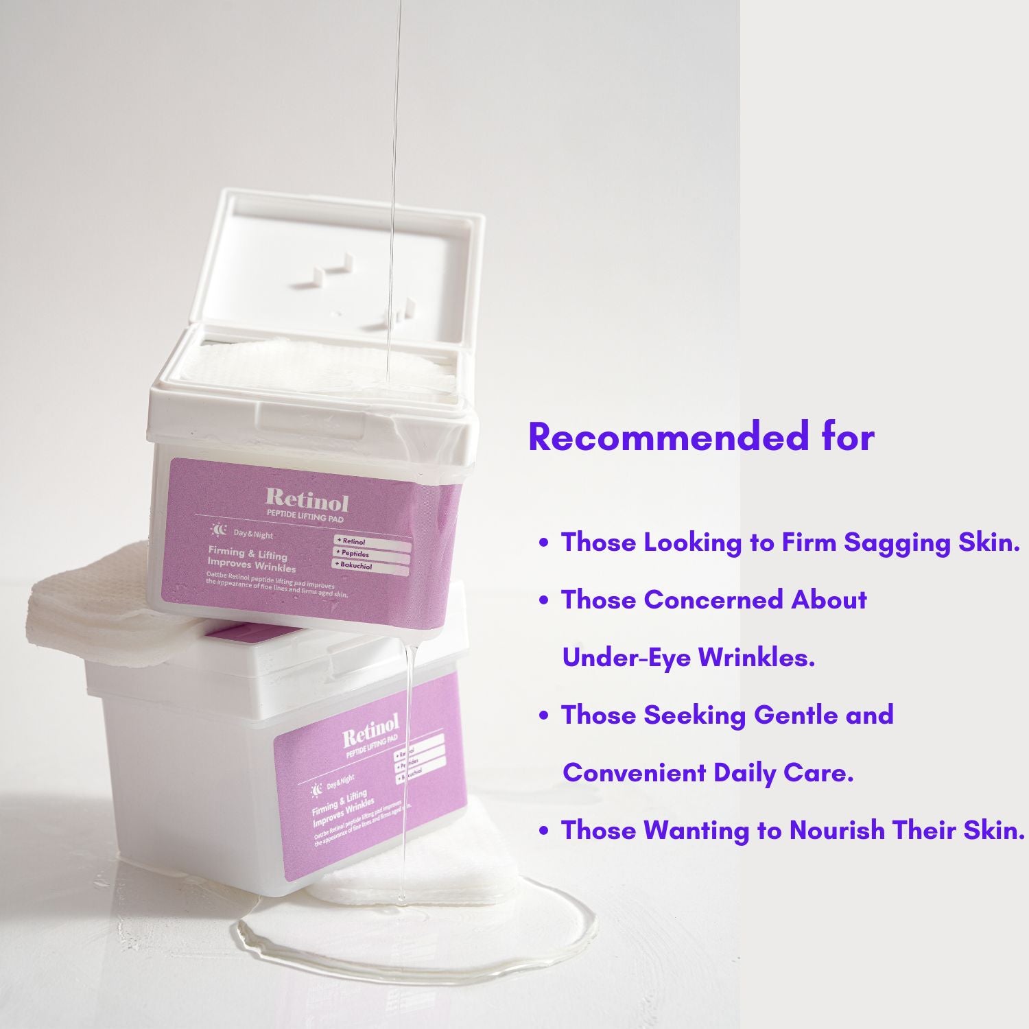 OATTBE Retinol Peptide Lifting Pad (120 Pads)