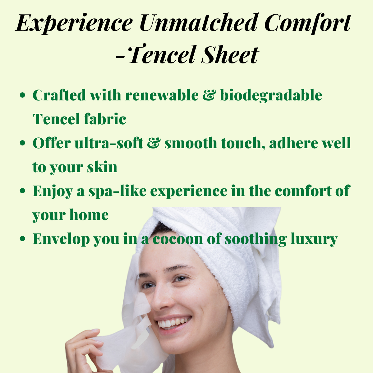 Experience Unmatched Comfort -Tencel Sheet