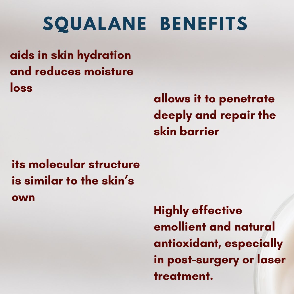 Delve into the rich symphony of hand-picked premium ingredients including Squalane, PDRN, and EGF (Epidermal Growth Factor), working in harmony to restore your skin's youthful glow, fostering a radiant and nourished complexion.