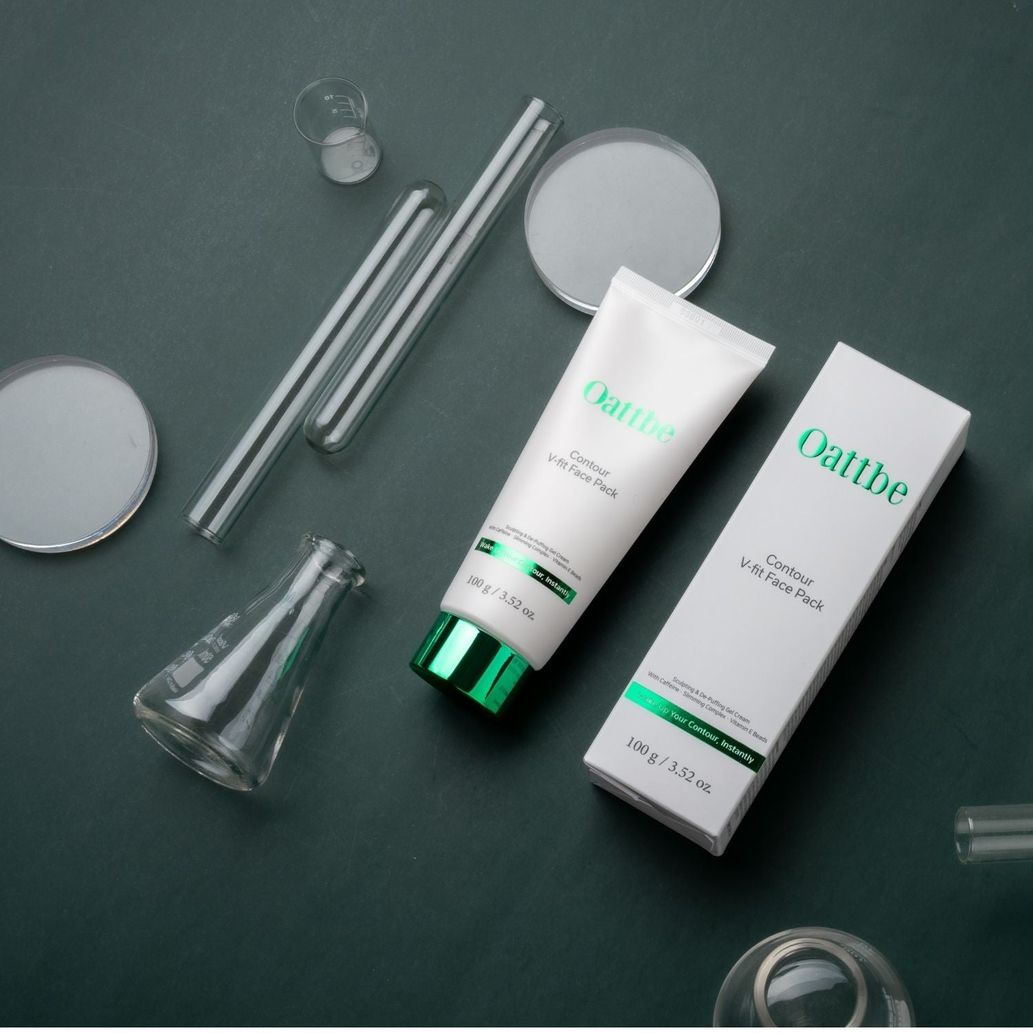 Oattbe Contour V-fit Face Pack- Lightweight gel cream with Caffeine · Botanical Extracts · Encapsulated Vitamin E