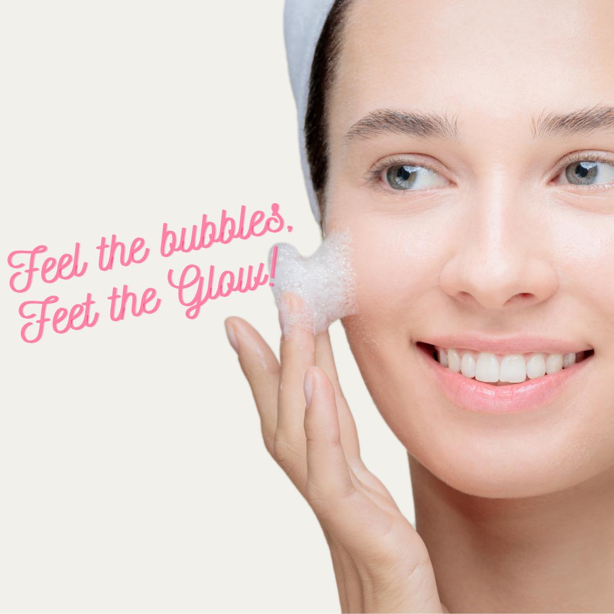 Feel the bubbles, Feet the Glow!