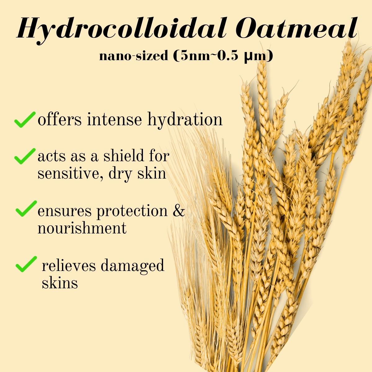 More than 3% Colloidal Oatmeal & contains 50% Lactobasillus/Soybean Ferment Extract composed of 5nm-0.5㎛, nano-sized particles
