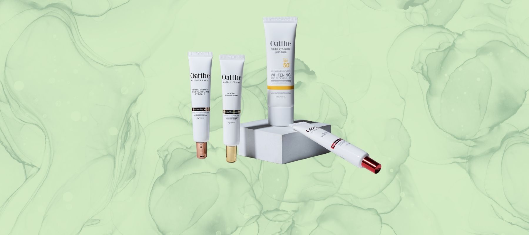 oattbe_quatro_skin_solution, melano cream, repair cream, CC cream, Sun cream