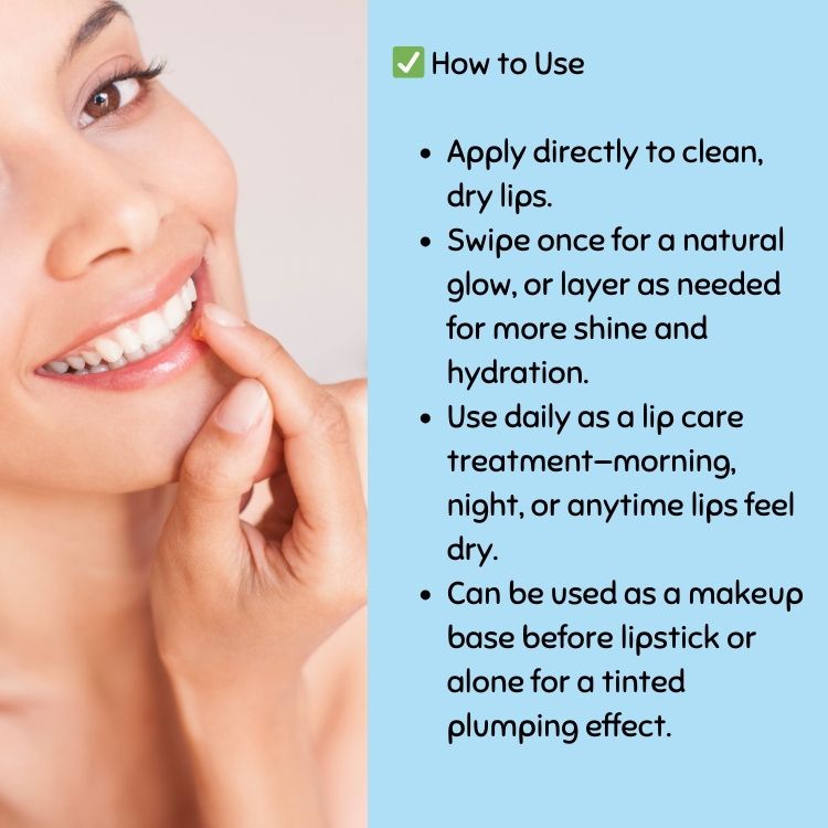 PREMIUM PERFECTING GLOW LIP BALM– Plant-Based Tinted Care with PLUMP Oléoactif®