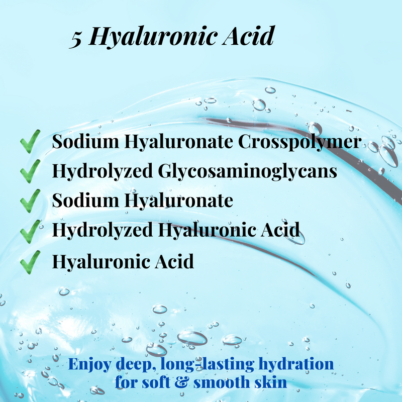5 Types of Hyaluronic Acid: These face masks skincare are formulated with premium quality, skin-friendly ingredients, a unique combination of 5 different types of hyaluronic acids and syn bio beta glucans extracted from oats, suitable for all skin types!
