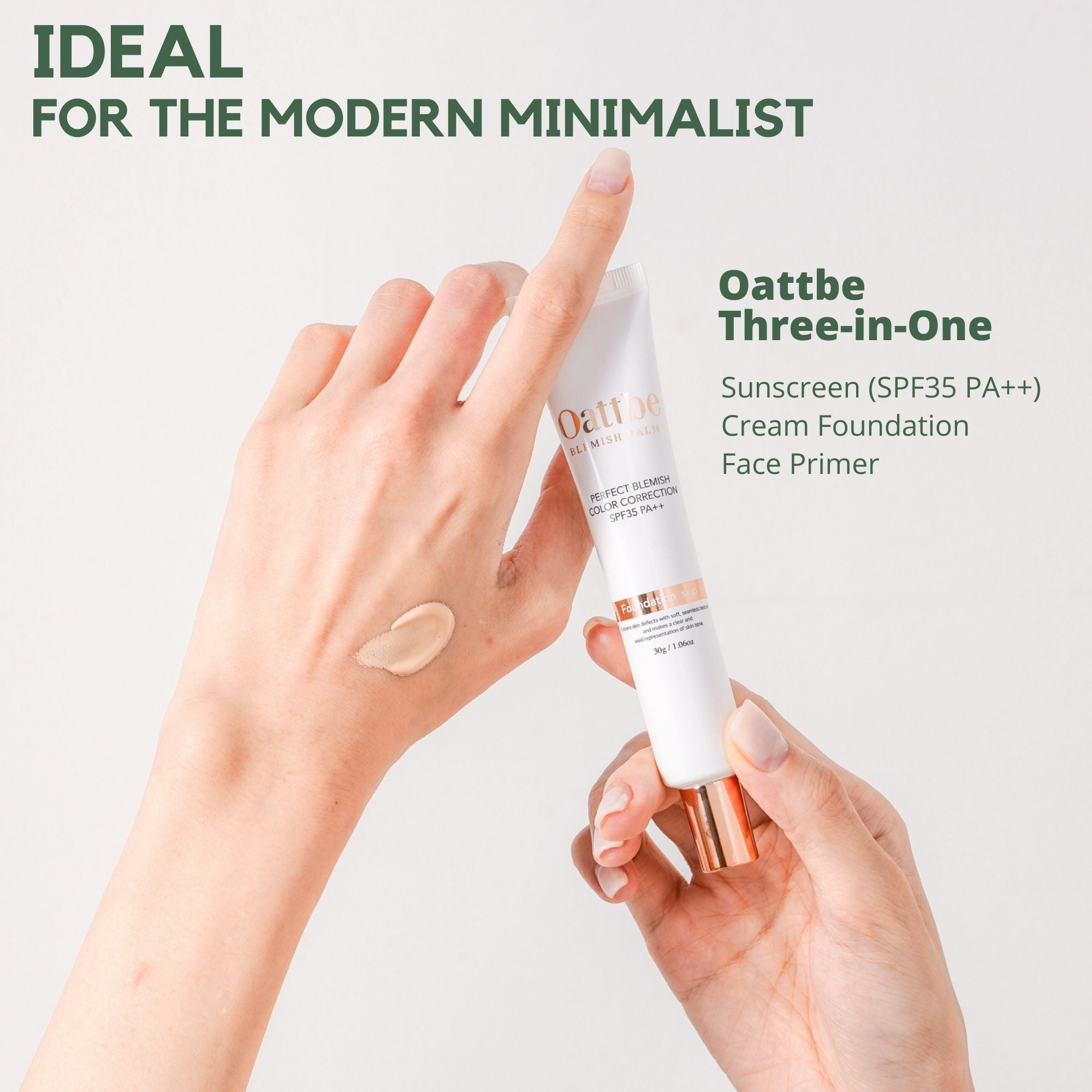 DISCOVER THE OATTBE DIFFERENCE: Its unique formulation is loaded with the skin-nourishing goodness of BB and CC creams, while its buildable coverage never fails to impress. 