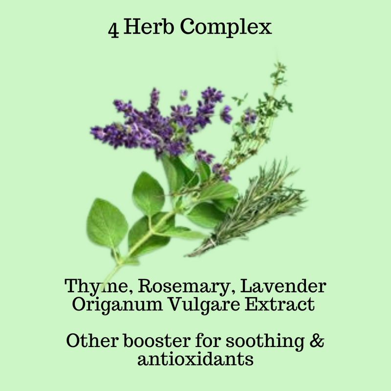 4 Herb Complex,Thyme, Rosemary, Lavender Origanum Vulgare Extract   Other booster for soothing & antioxidants