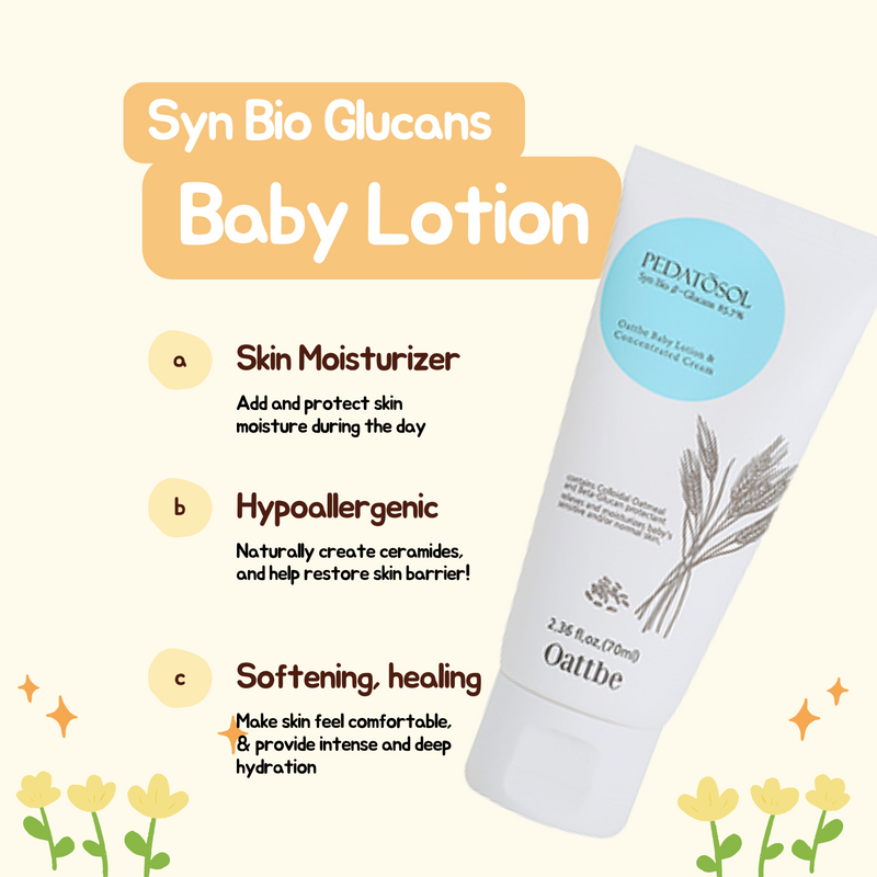 oattbe baby lotion moisturixing effect